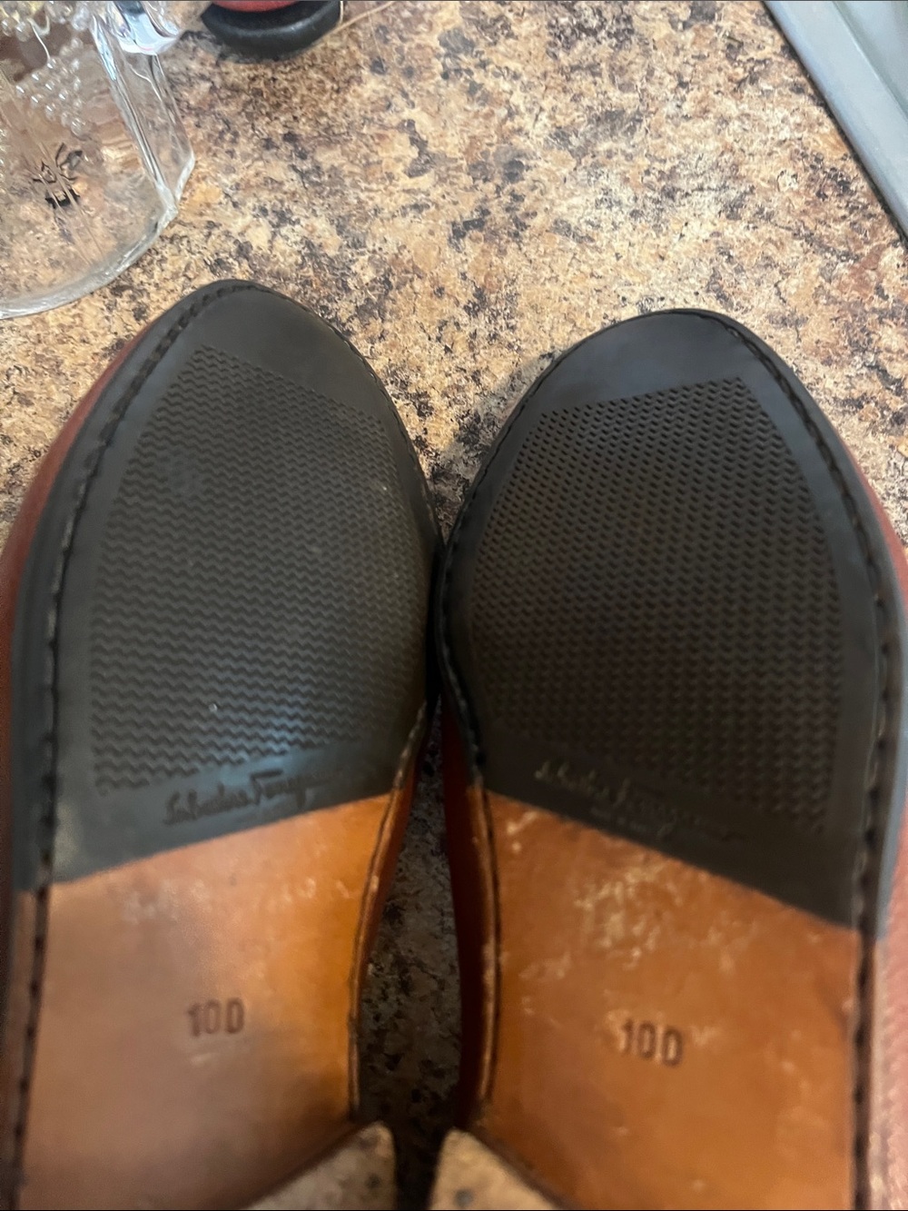 Salvatore Ferragamo Made in Italy men’s cognac penny loafers shoes size 10D. - Picture 12 of 13